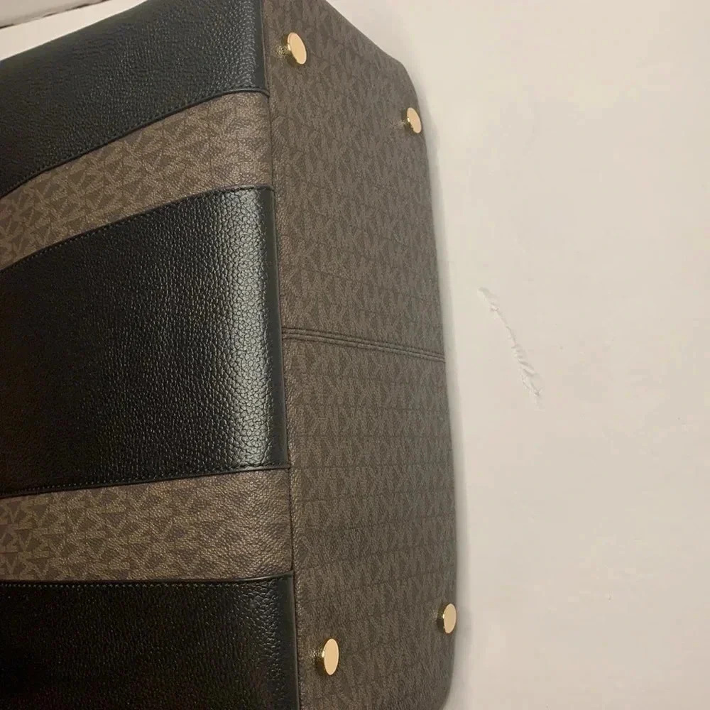Michael Kors Tote Black AUSTIN Large Leather Bag NWT - Picture 10 of 11